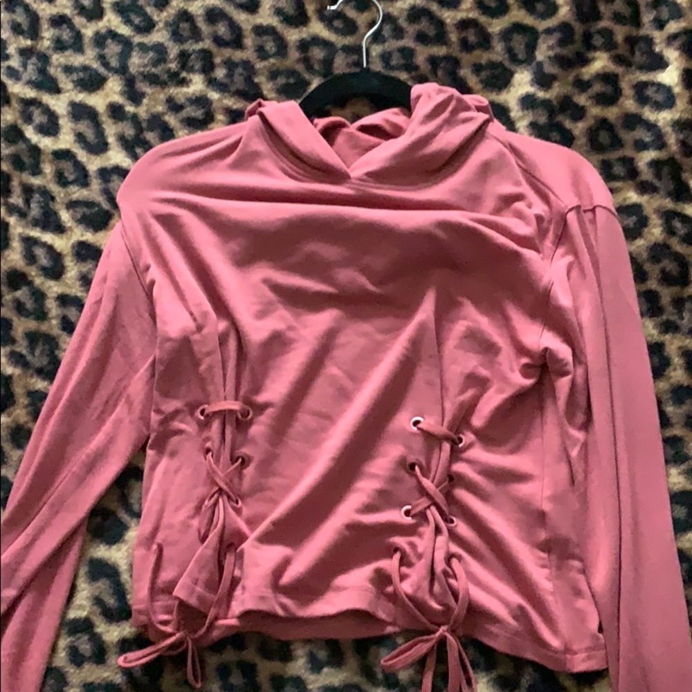 Pink hoodie